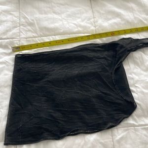 Black with silver highlighting sheer sarong